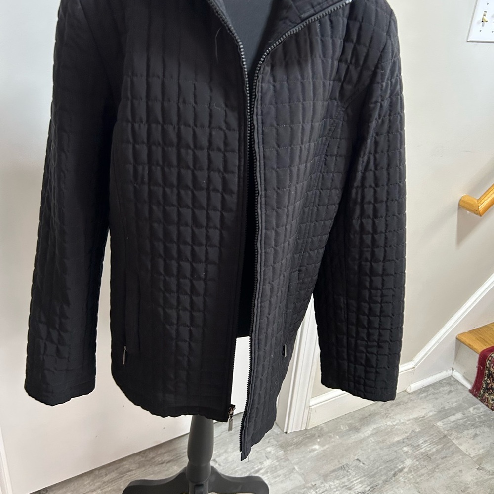 Ladies Black Quilted Jacket